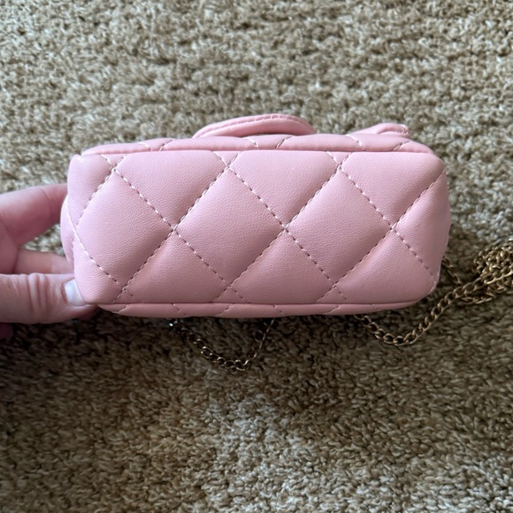 Pink Quilted Chain Shoulder Bag (Childrens size) - Picture 2 of 7